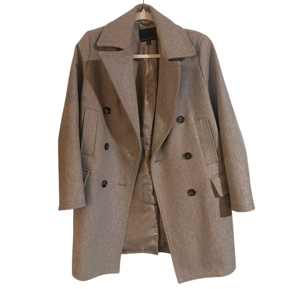 Classic Banana Republic Grey Peacoat XS/S
